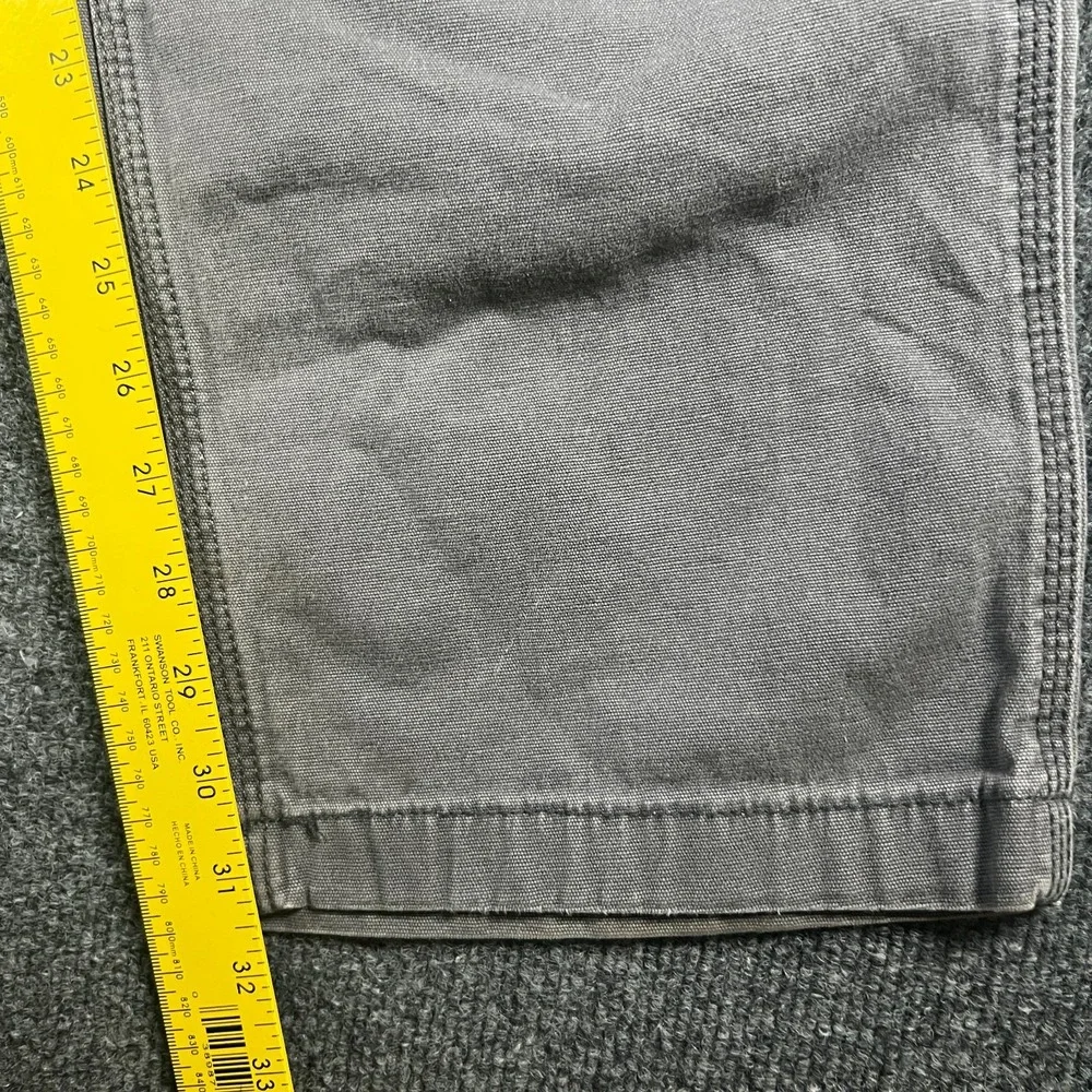 Carhartt Rugged Flex Rigby Double Front Pants Mens 38x31.5 Gray‎ Cotton Relaxed
